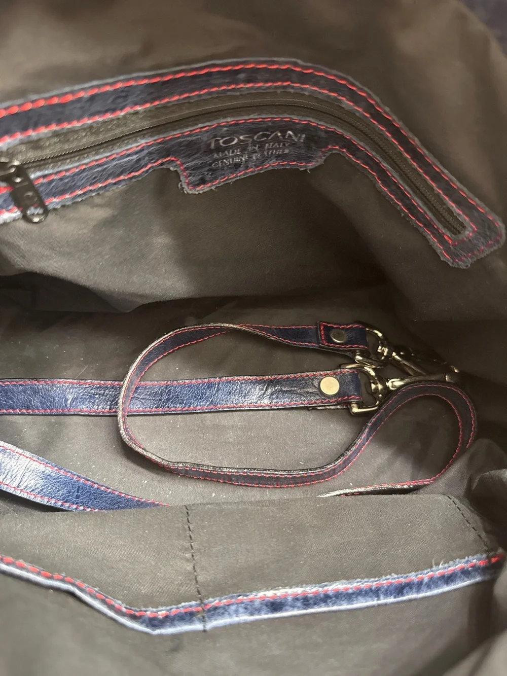 TOSCANI GENUINE LEATHER SATCHEL MADE IN 🇮🇹 ITALY